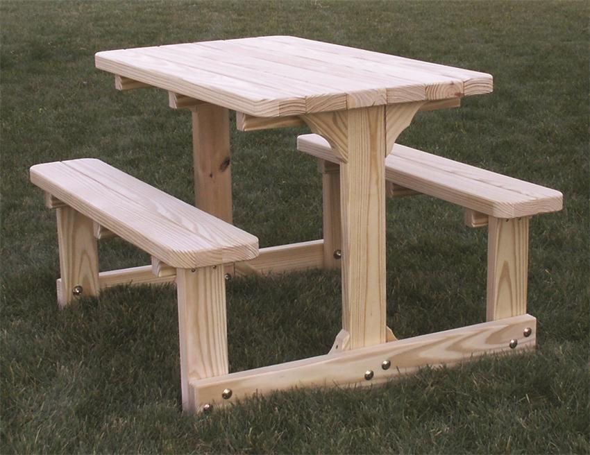 Kids Wooden Picnic Table
 Amish Outdoor Child s Picnic Table from DutchCrafters