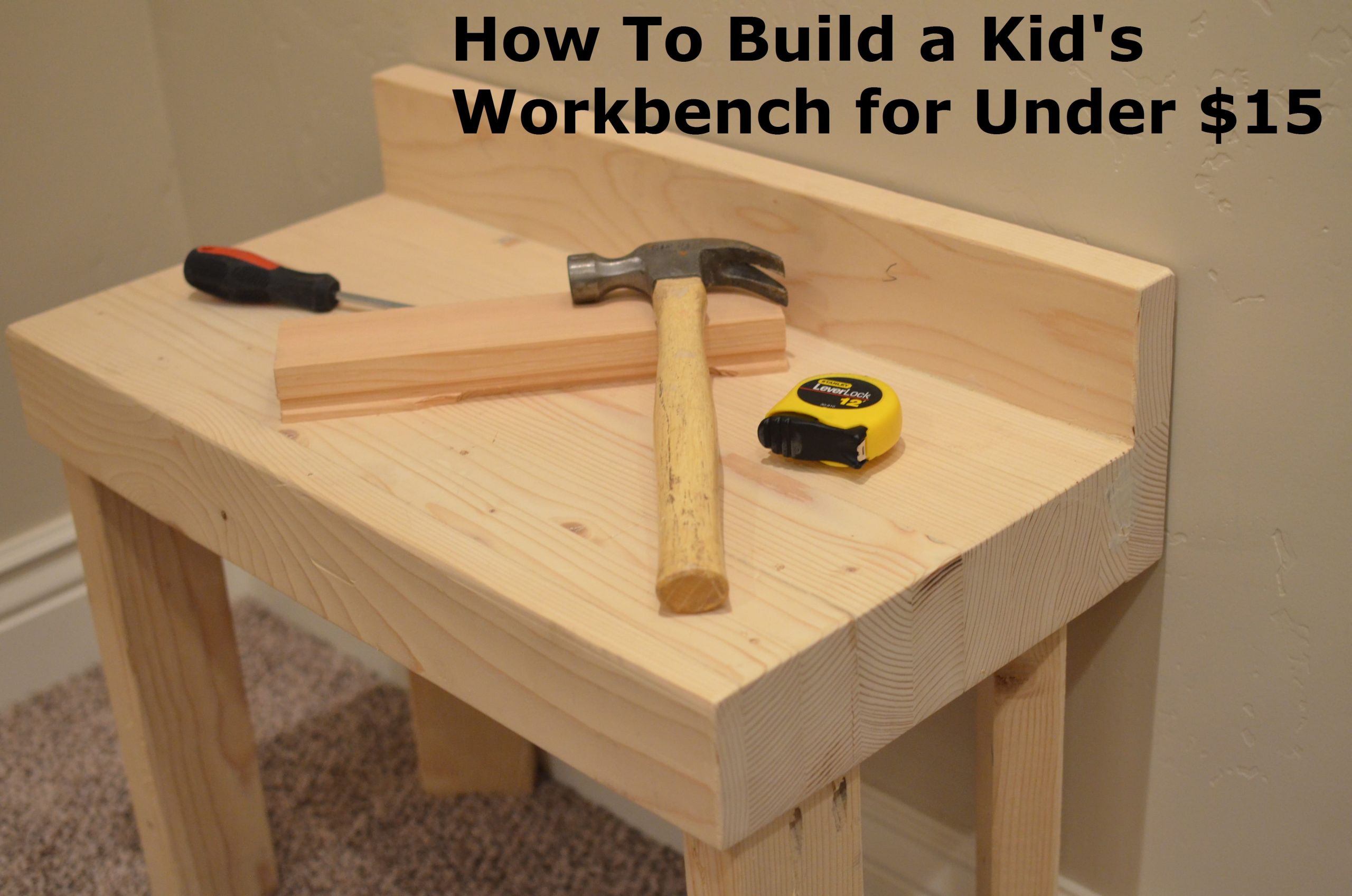 Kids Work Table
 How to Build a Kid s Workbench for Under $15 How To Build It