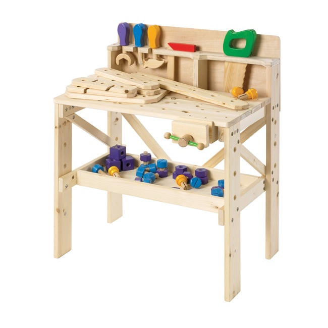 Kids Work Table
 TreeHaus Children s Wooden Work Bench with Tools and