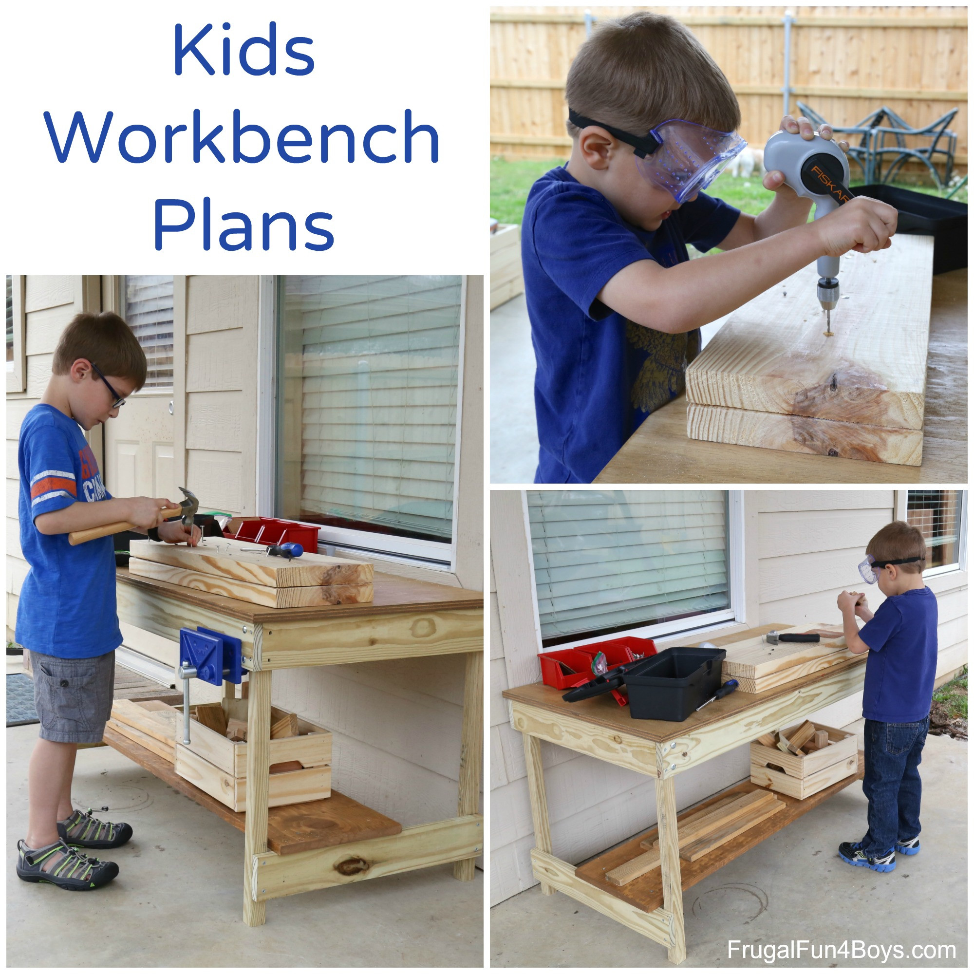 Kids Work Table
 Kids Workbench Plans Build Your Own Kids Woodworking