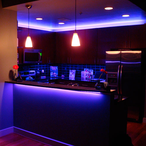 Kitchen Accent Lighting
 RGB LED Kitchen Using LED Strip Lights