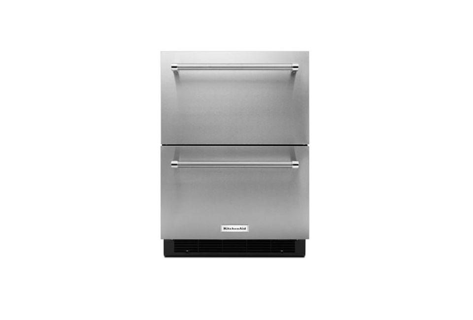 Kitchen Aid Under Counter Refrigerator
 KitchenAid 24 in Stainless Steel Double Refrigerator