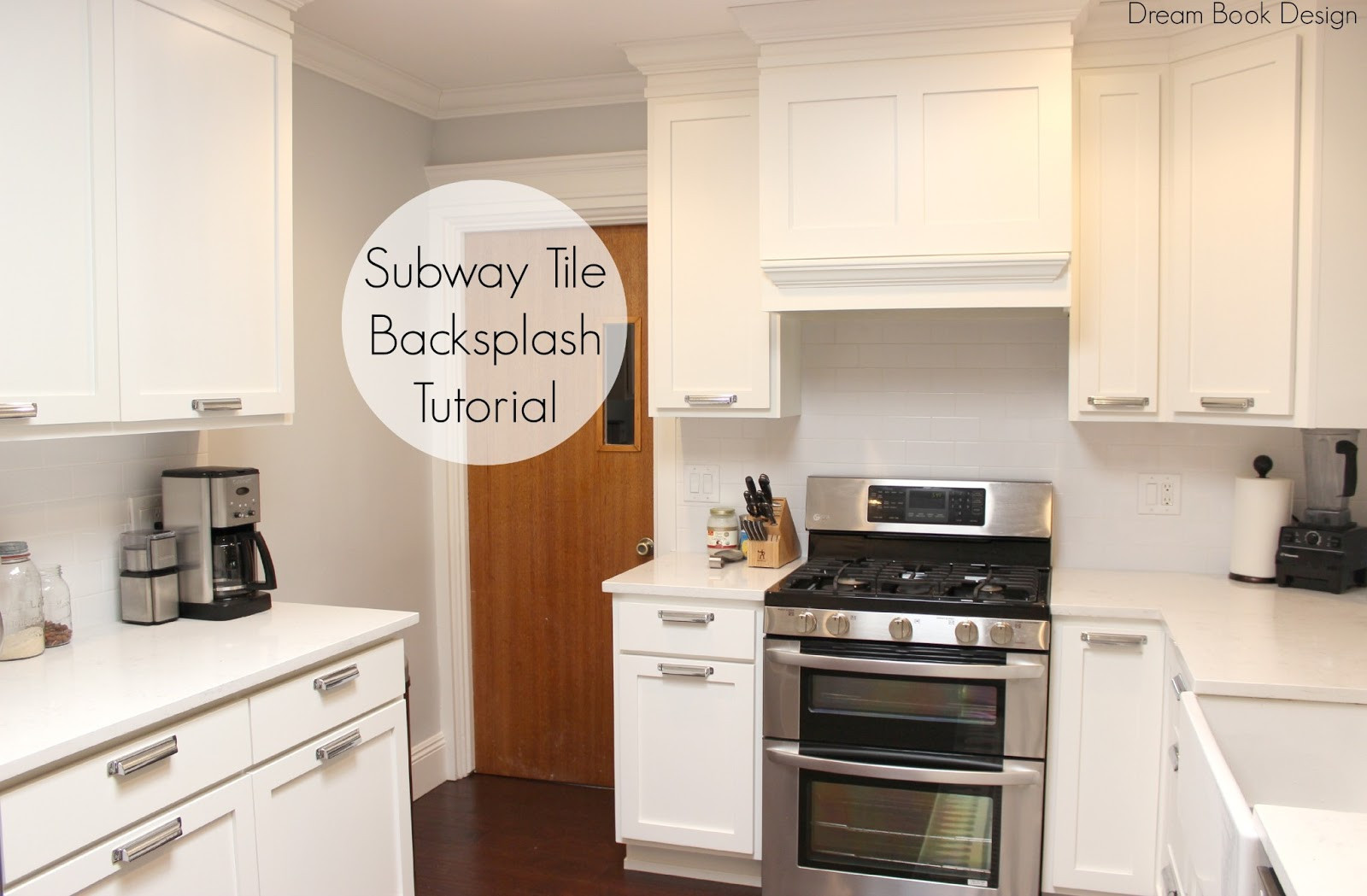Kitchen Backsplash Diy
 Easy DIY Subway Tile Backsplash Tutorial Dream Book Design