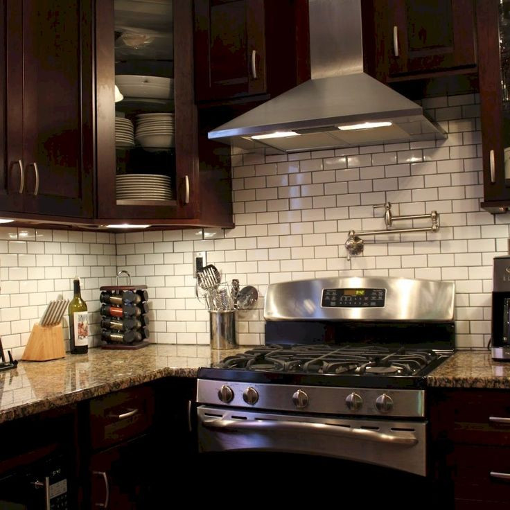 Kitchen Backsplashes With Dark Cabinets
 85 Gorgeous Kitchen Backsplash Decor with Dark Cabinets