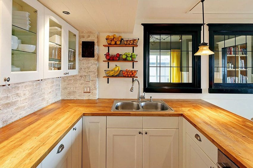 Kitchen Counter Cabinet
 Wood Kitchen Countertops Design Ideas Designing Idea