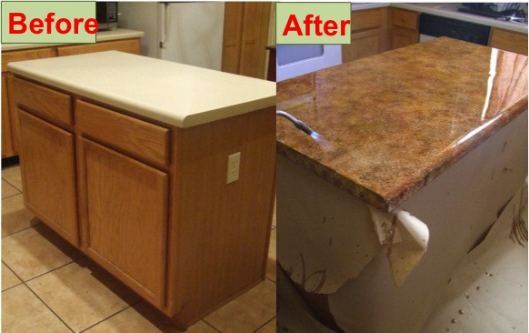 Kitchen Counter Refinishing
 How To Refinish Your Kitchen Counter Tops For ly $30