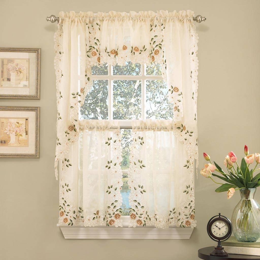 Kitchen Curtain Swag
 Kitchen Curtain Swags And Valances