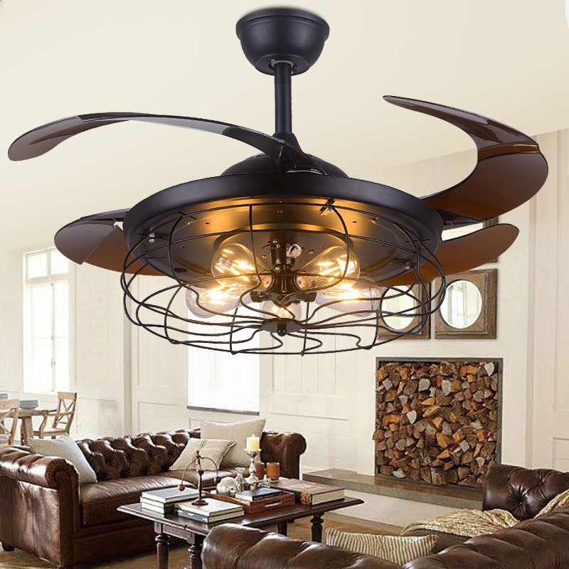 Kitchen Fans With Lights
 Vintage ceiling fan light for Bedroom Kitchen Living room