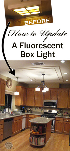 Kitchen Light Box
 How to Update a Fluorescent Kitchen Box Light