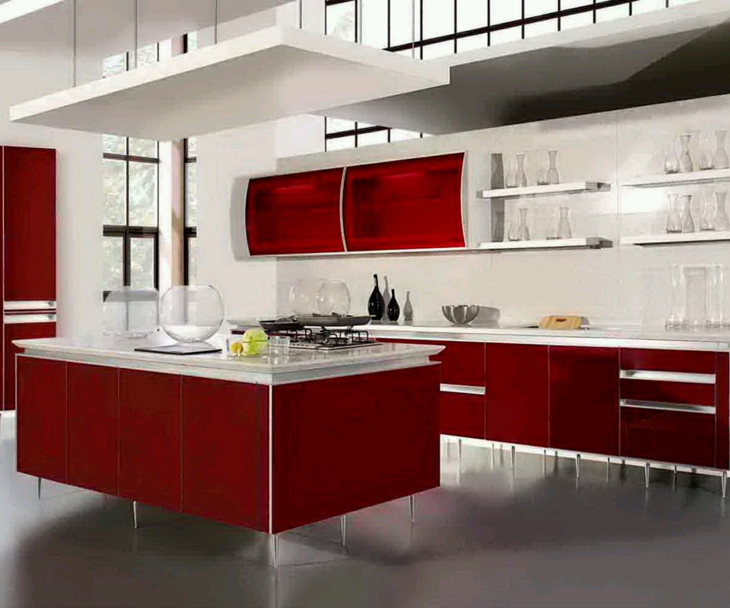 Kitchen Modern Design
 New home designs latest Ultra modern kitchen designs ideas