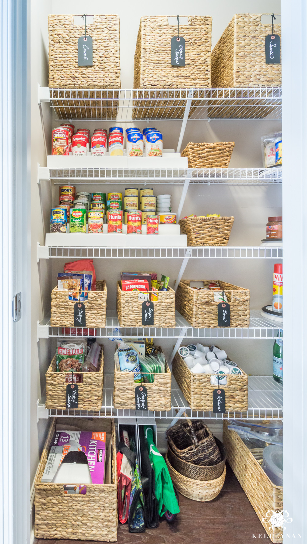 Kitchen Organization Tips
 Nine Ideas to Organize a Small Pantry with Wire Shelving
