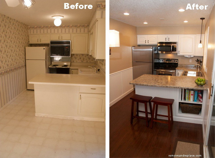 Kitchen Remodel Before And After
 Beautiful Kitchen Remodel A Bud Before and After