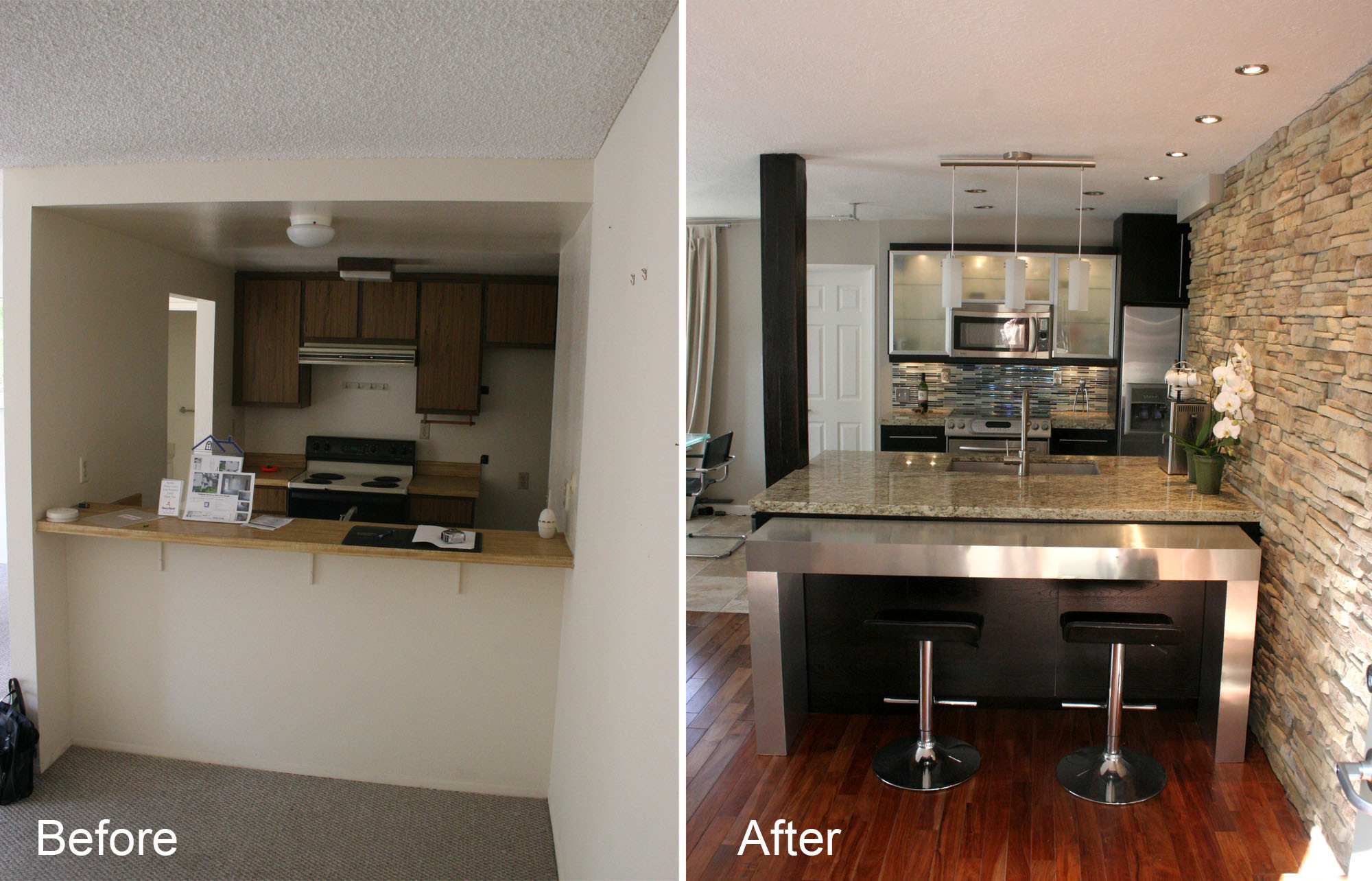Kitchen Remodel Before And After
 Kitchen Planning and Design Kitchen remodeling in a