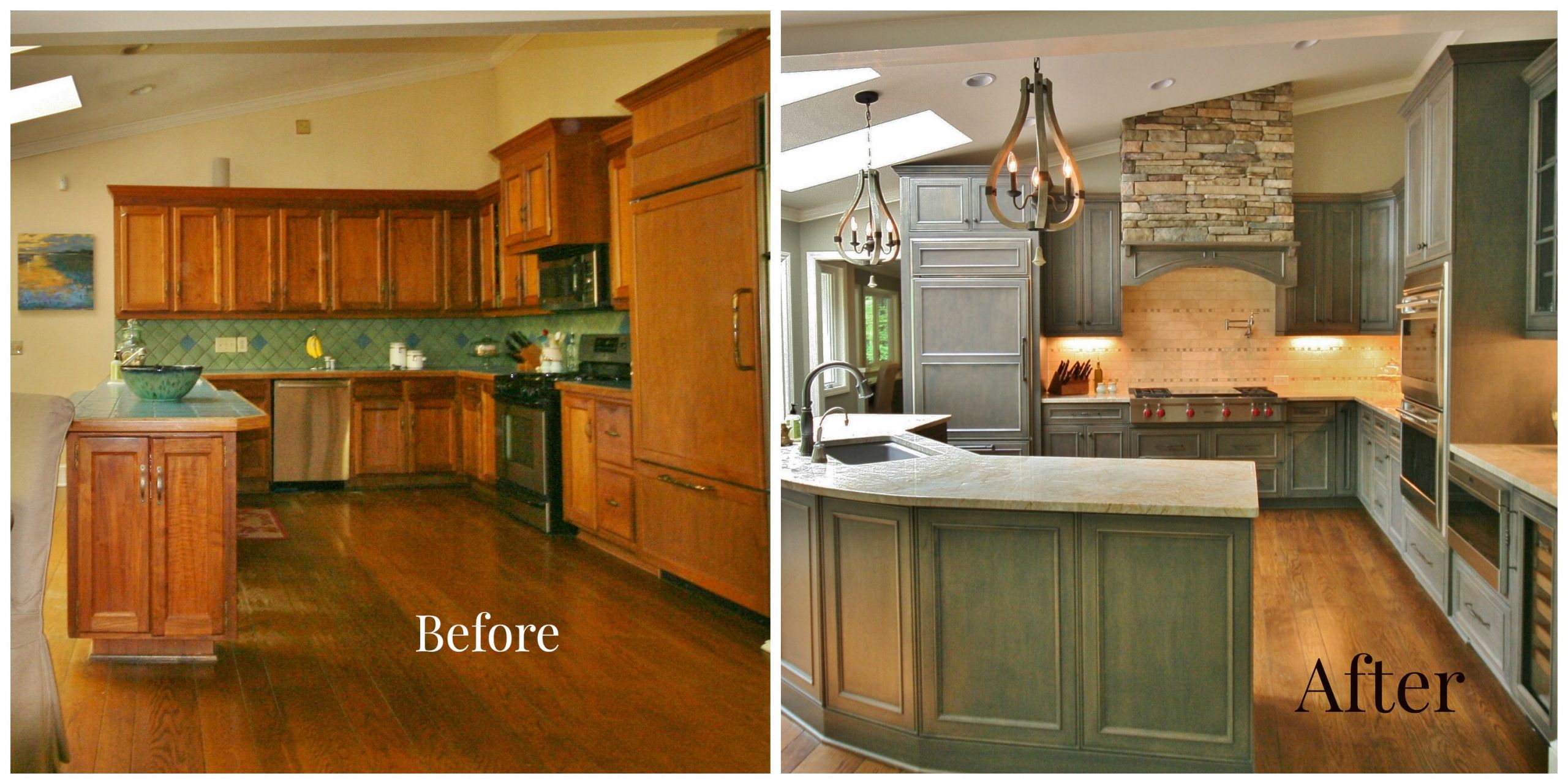 Kitchen Remodel Before And After
 Get the Fresh and Cool Outlook Inspiration with Kitchen