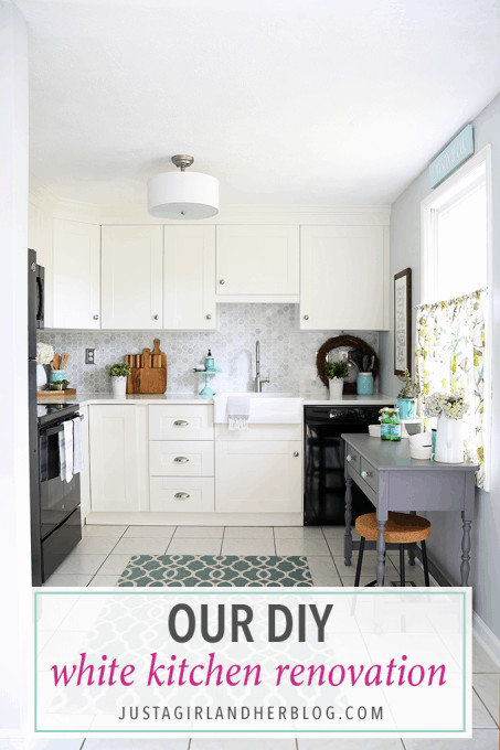 Kitchen Remodel Blogs
 Our DIY White Kitchen Renovation The Reveal Just a