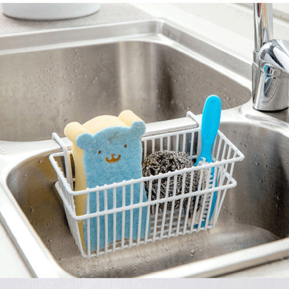 Kitchen Soap Caddy Organizer
 Hot Kitchen Sponge Holder Sink Caddy Brush Soap