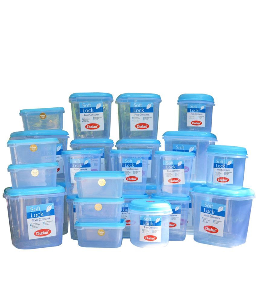 Kitchen Storage Container Sets
 Chetan Plastic Kitchen Storage Containers Airtight 27 Pc
