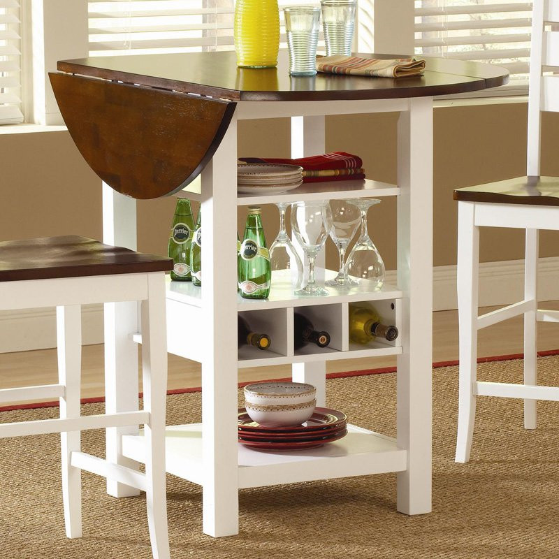 Kitchen Table Storage
 Ridgewood Counter Height Drop Leaf Dining Table with
