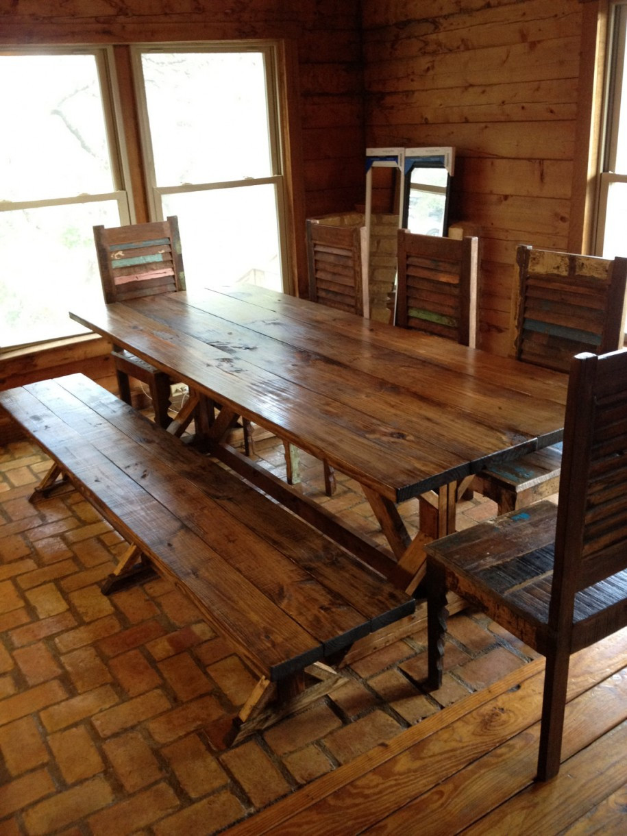 Kitchen Tables Rustic
 Rustic Kitchen Table in Order to Get such a Stunning yet