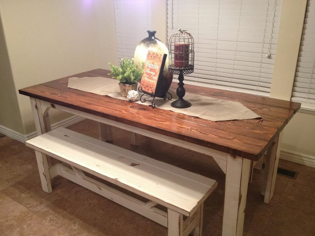 Kitchen Tables Rustic
 Rustic Nail Farm style kitchen table and benches to match