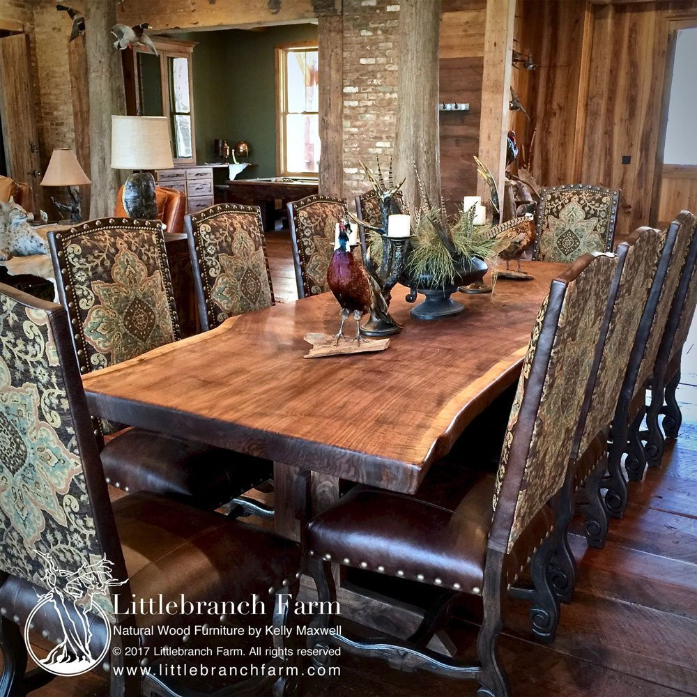 Kitchen Tables Rustic
 Rustic dining table Live edge dining table Wood slab