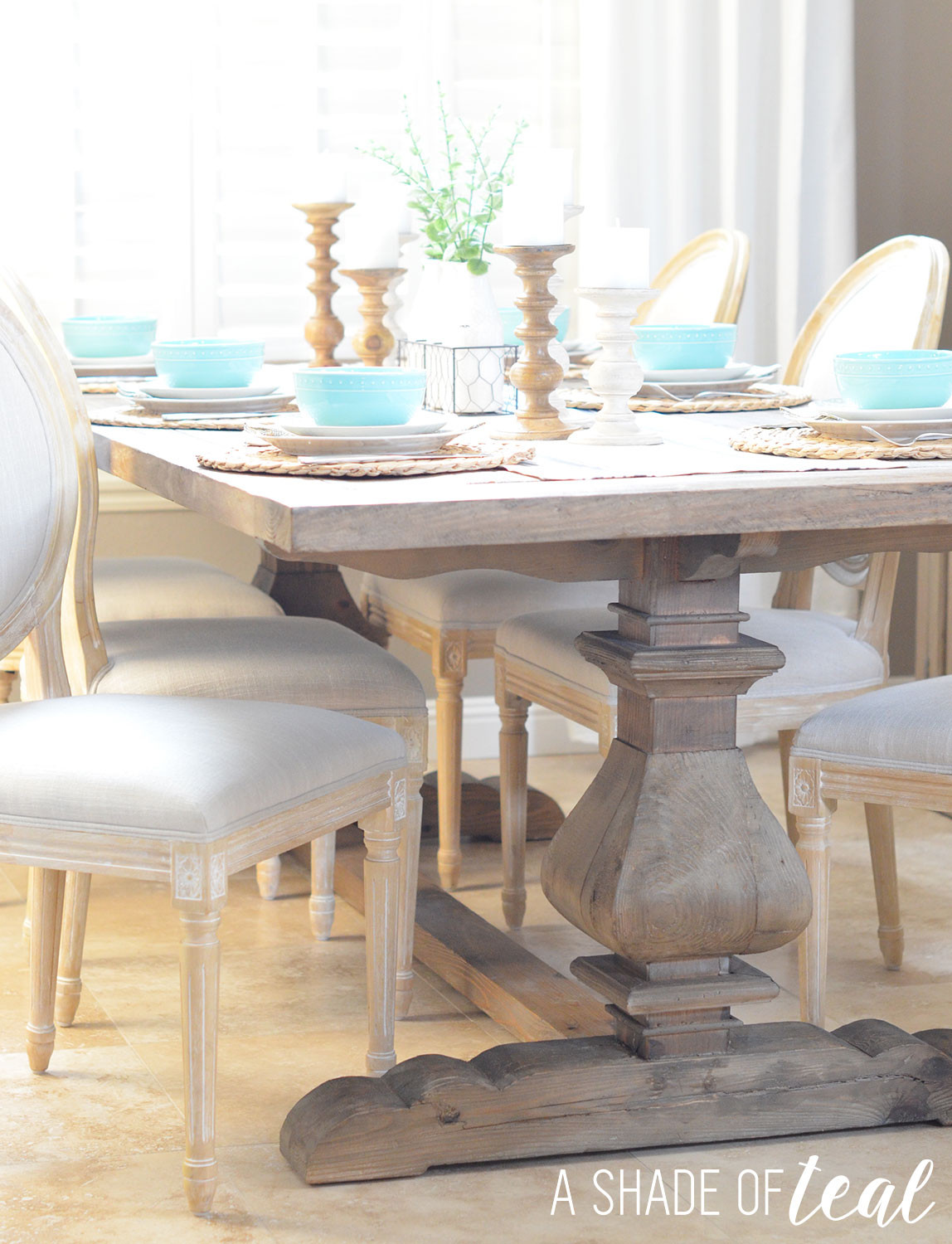 Kitchen Tables Rustic
 Modern Rustic Dining Table Update with Urban Home