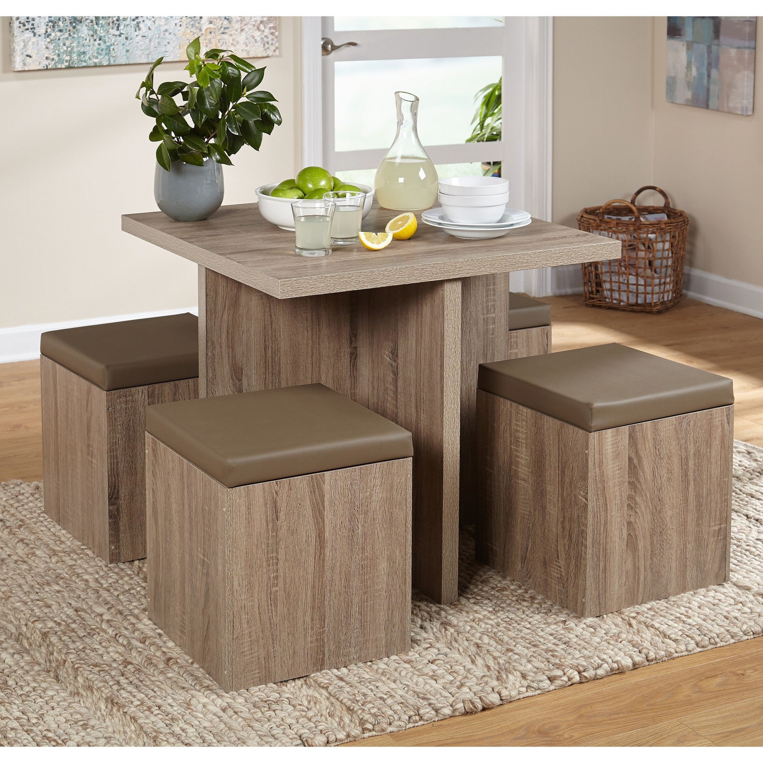 Kitchen Tables With Storage
 5 Piece Dining Set Kitchen Table Set with Storage