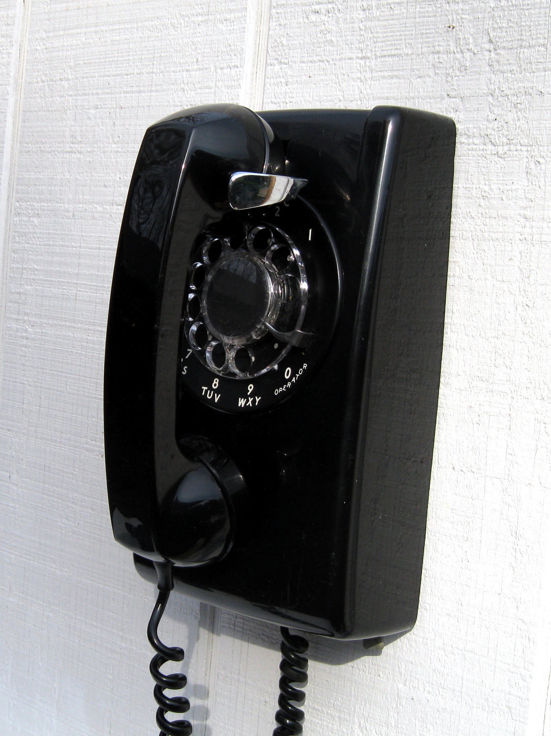 Kitchen Wall Phone
 Vintage Wall Mount Phone Black Phone with by yellowcabvintage