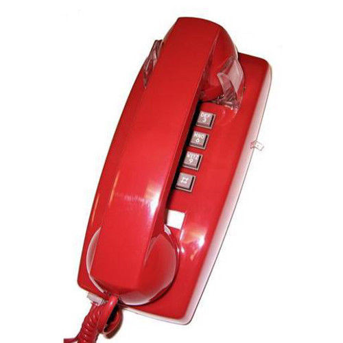 Kitchen Wall Phone
 Red Basic Kitchen Wall Mount Corded Phone Bell Ringer Bell