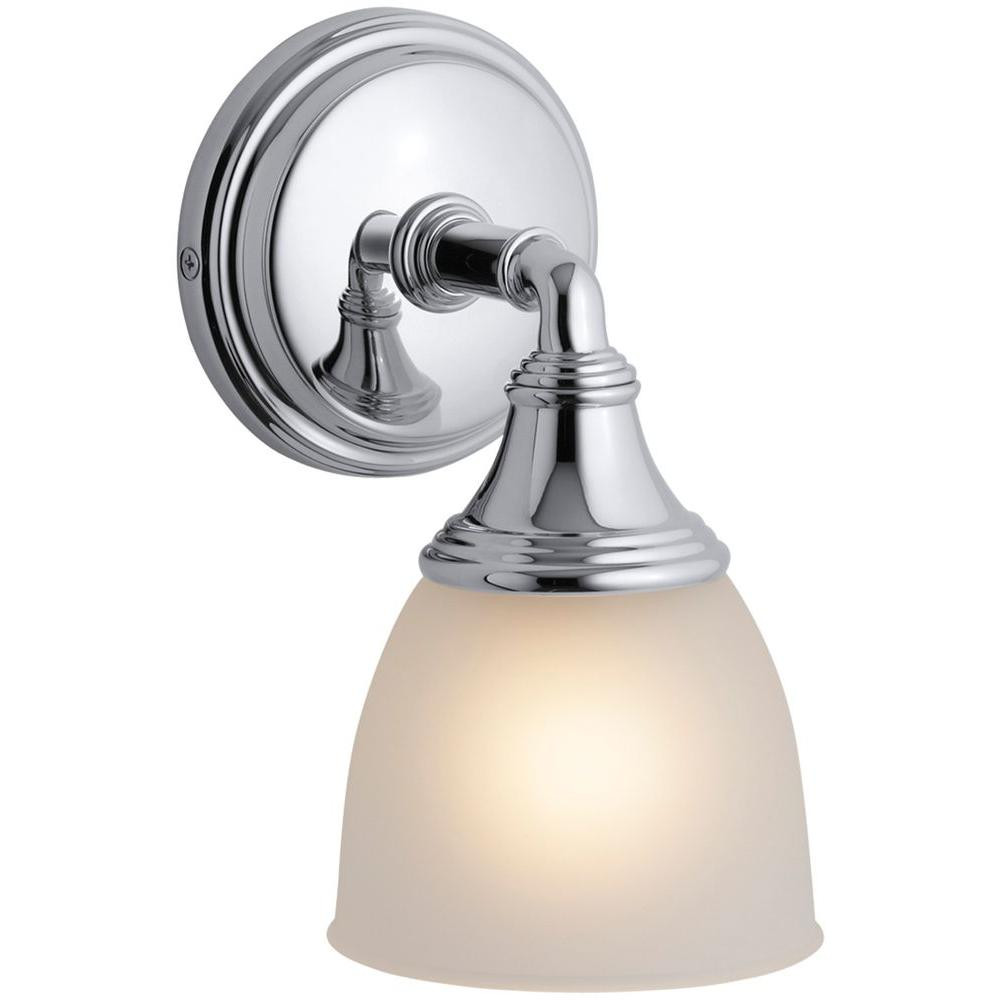 Kohler Bathroom Light
 KOHLER Devonshire 1 Light Polished Chrome Wall Sconce K