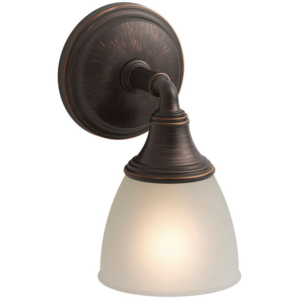 Kohler Bathroom Light
 KOHLER Devonshire 1 Light Oil Ribbed Bronze Sconce K