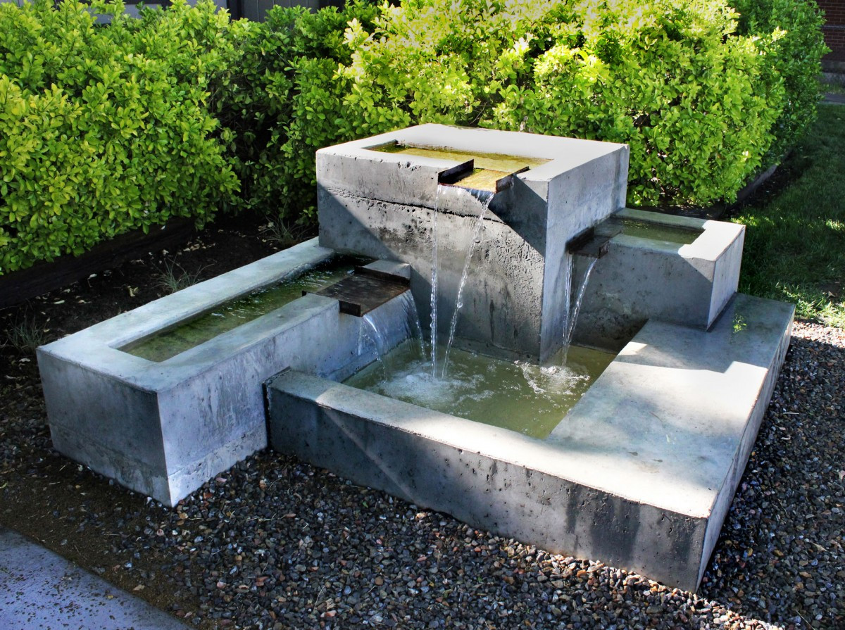 Landscape Fountain Modern
 modern outdoor fountain