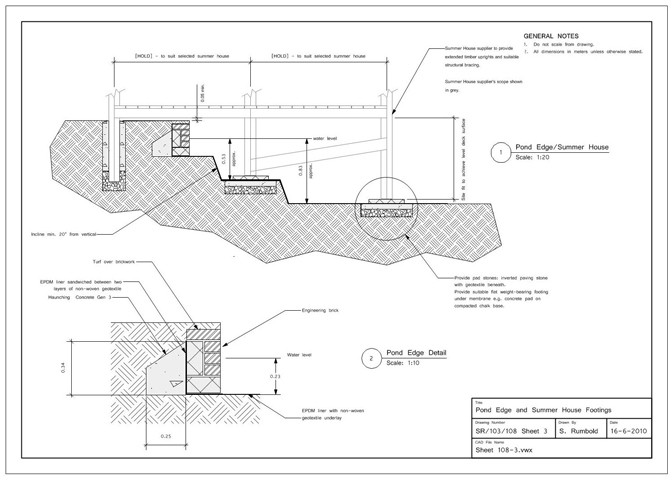 Landscape Fountain Plan
 48 Water Fountain Construction Detail Entry Feature Wall