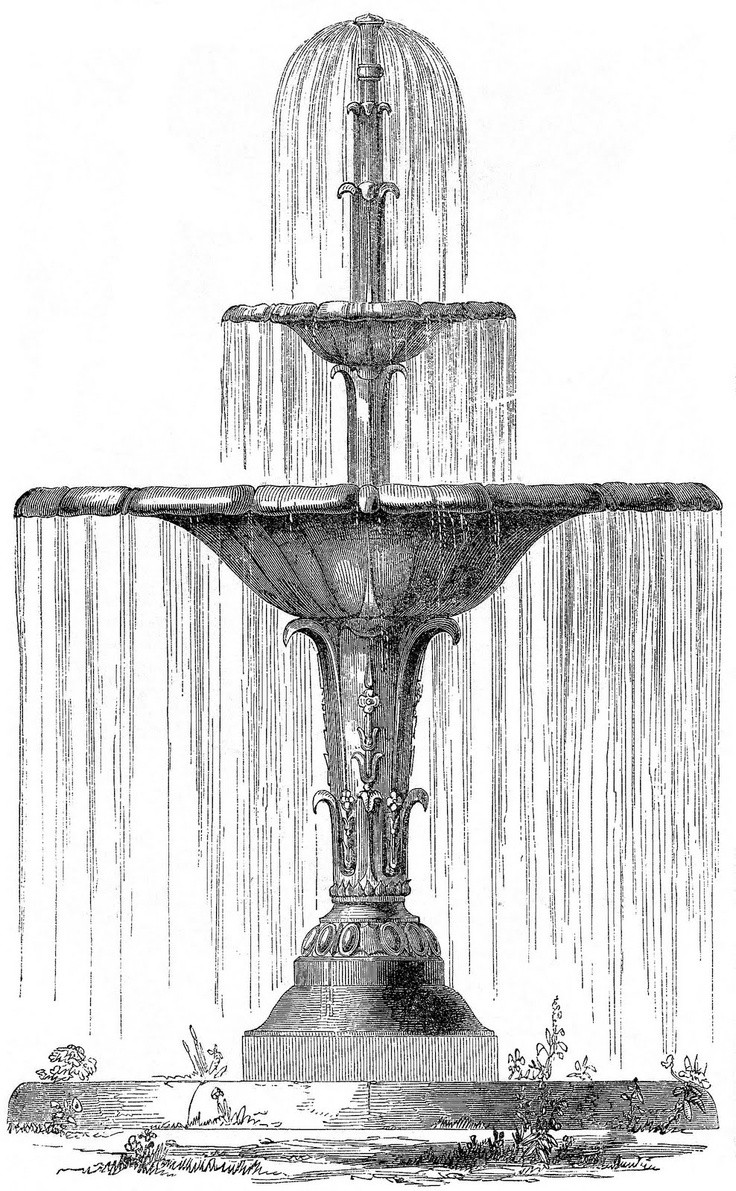 Landscape Fountain Sketch 14 best Fountains images on Pinterest