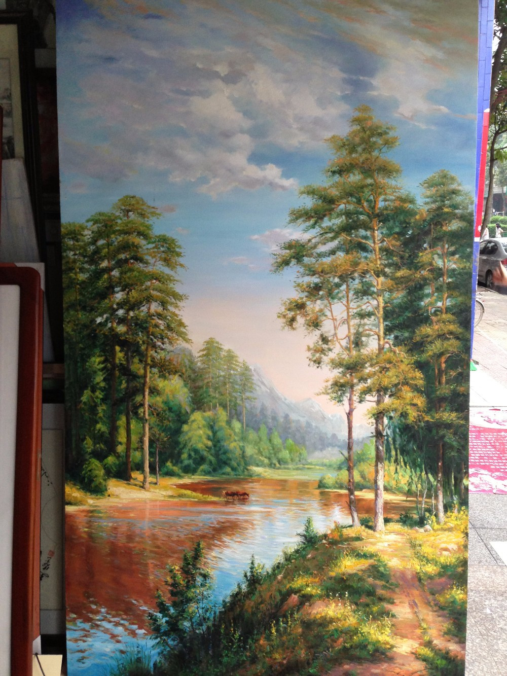 Landscape Paintings On Canvas
 Wholesale Handmade Oil Painting Classic Landscape Painting