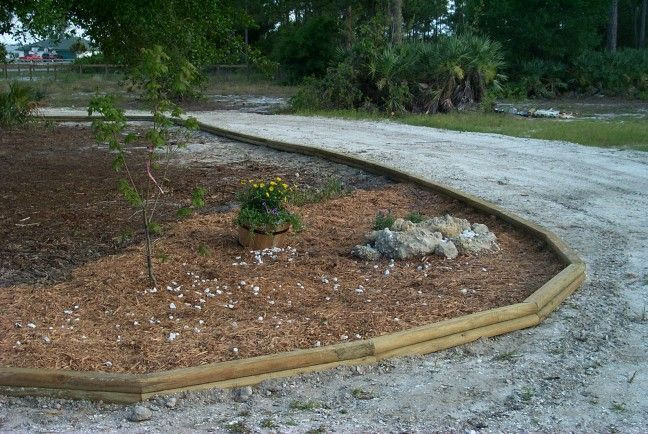 Landscape Timber Edging Ideas
 landscape timbers driveway edging