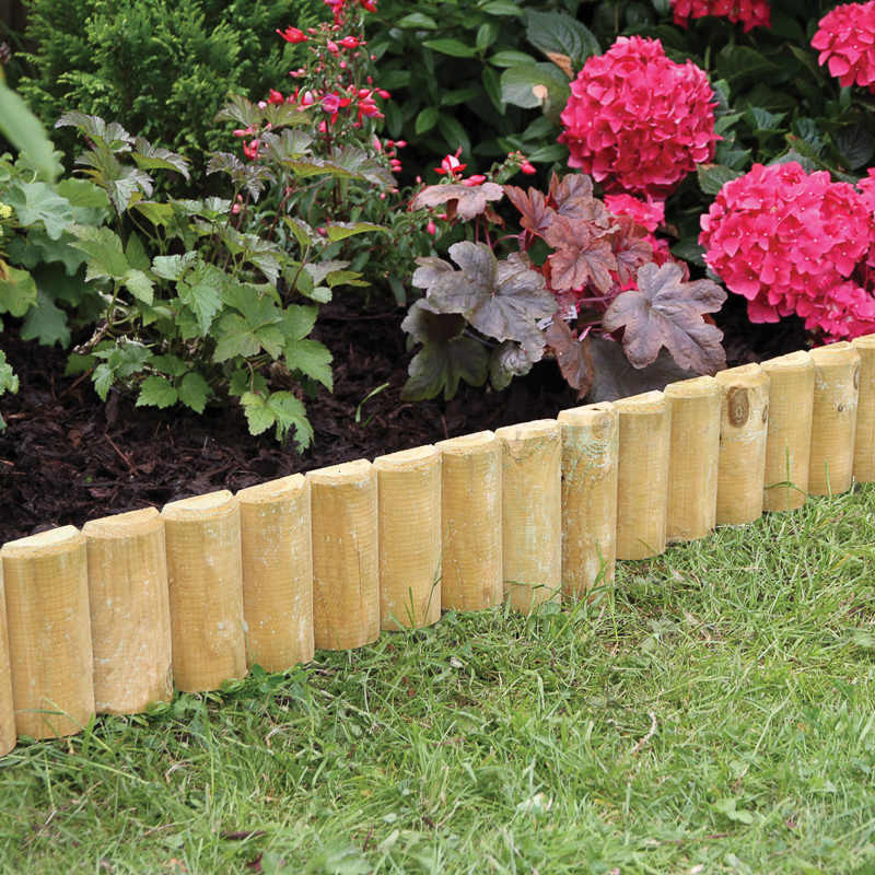 Landscape Timber Edging Ideas
 Fixed Log Roll Edging Border Edging