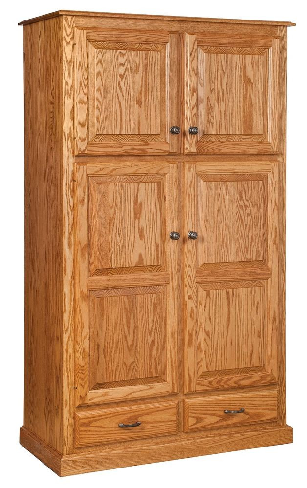 Large Kitchen Storage Cabinets
 Amish Country Traditional Kitchen Pantry Storage Cupboard