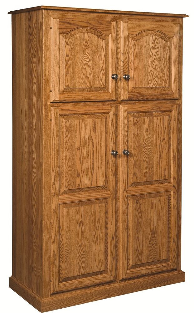 Large Kitchen Storage Cabinets
 Amish Country Traditional Kitchen Pantry Storage Cupboard