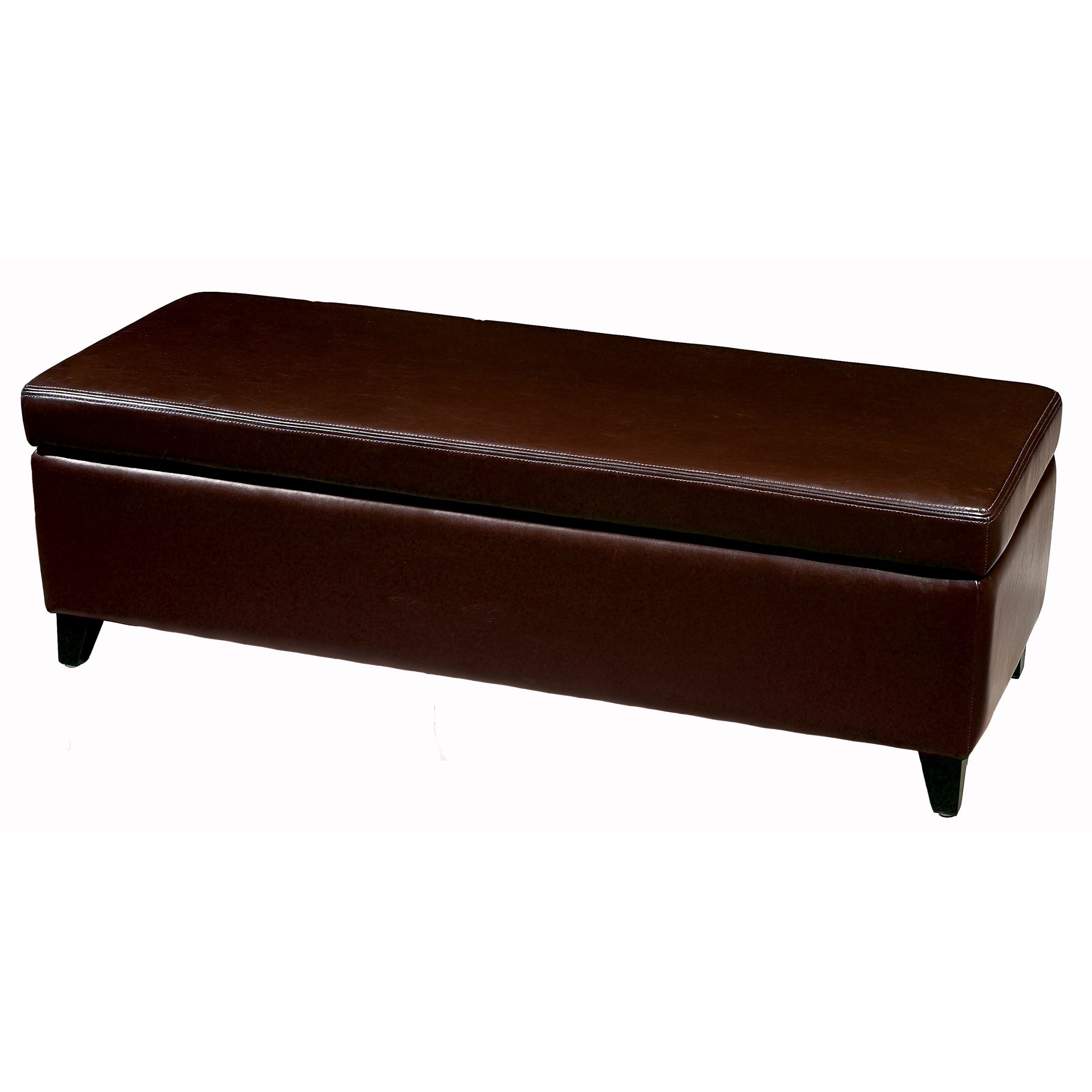Leather Bench With Storage
 Wholesale Interiors Baxton Studio Leather Storage Bench