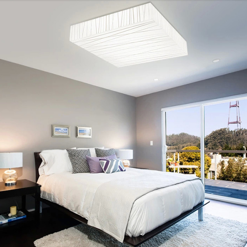 Led Bedroom Lights
 Buy 12W Modern Square LED Ceiling Light Living Dining Room