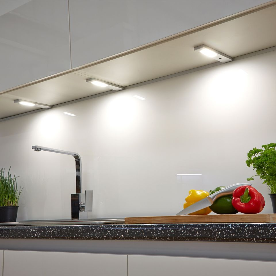 Led Kitchen Under Cabinet Lighting
 SLS Quadra Under Cabinet Light With Sensor