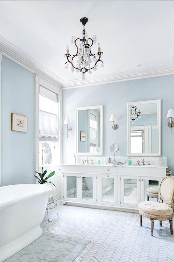 Light Blue Bathroom Accessories
 7 Splendid light blue interiors that prove this is the new