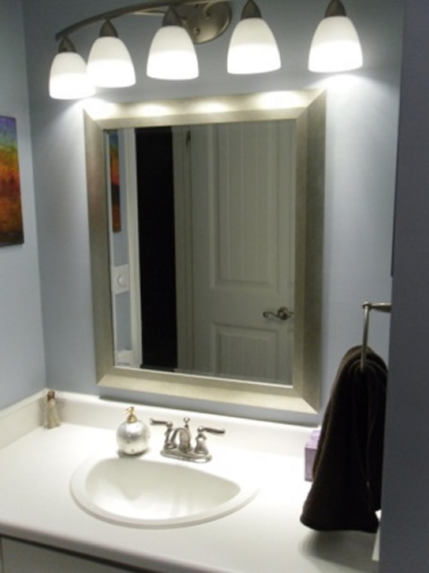 Light Bulbs For Bathroom Fixtures
 Small Bathroom Design Bathroom Remodel Ideas