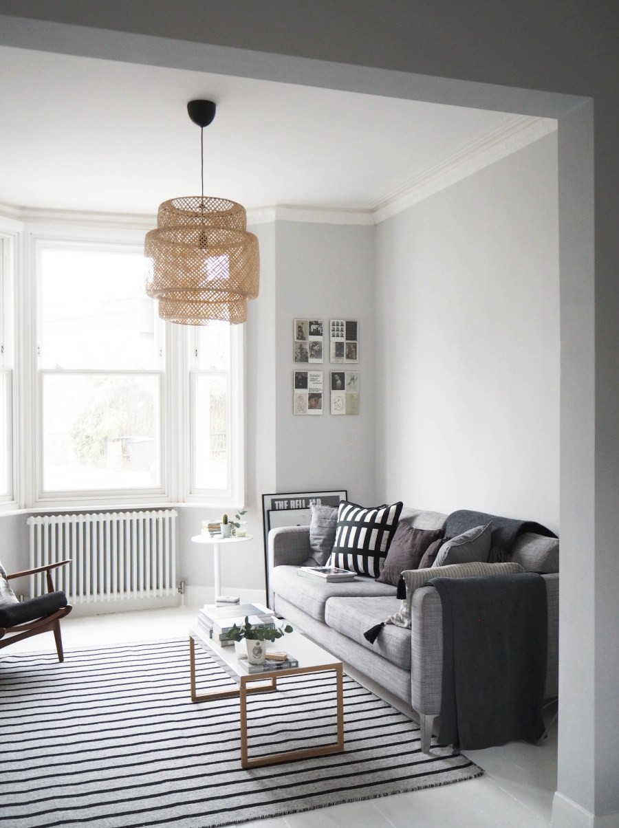 Light Gray Living Room
 My Scandi style living room makeover – painted white
