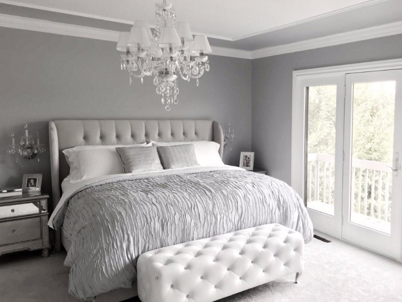 Light Grey Bedroom
 10 Calm and Charming All White Bedrooms – Master Bedroom Ideas