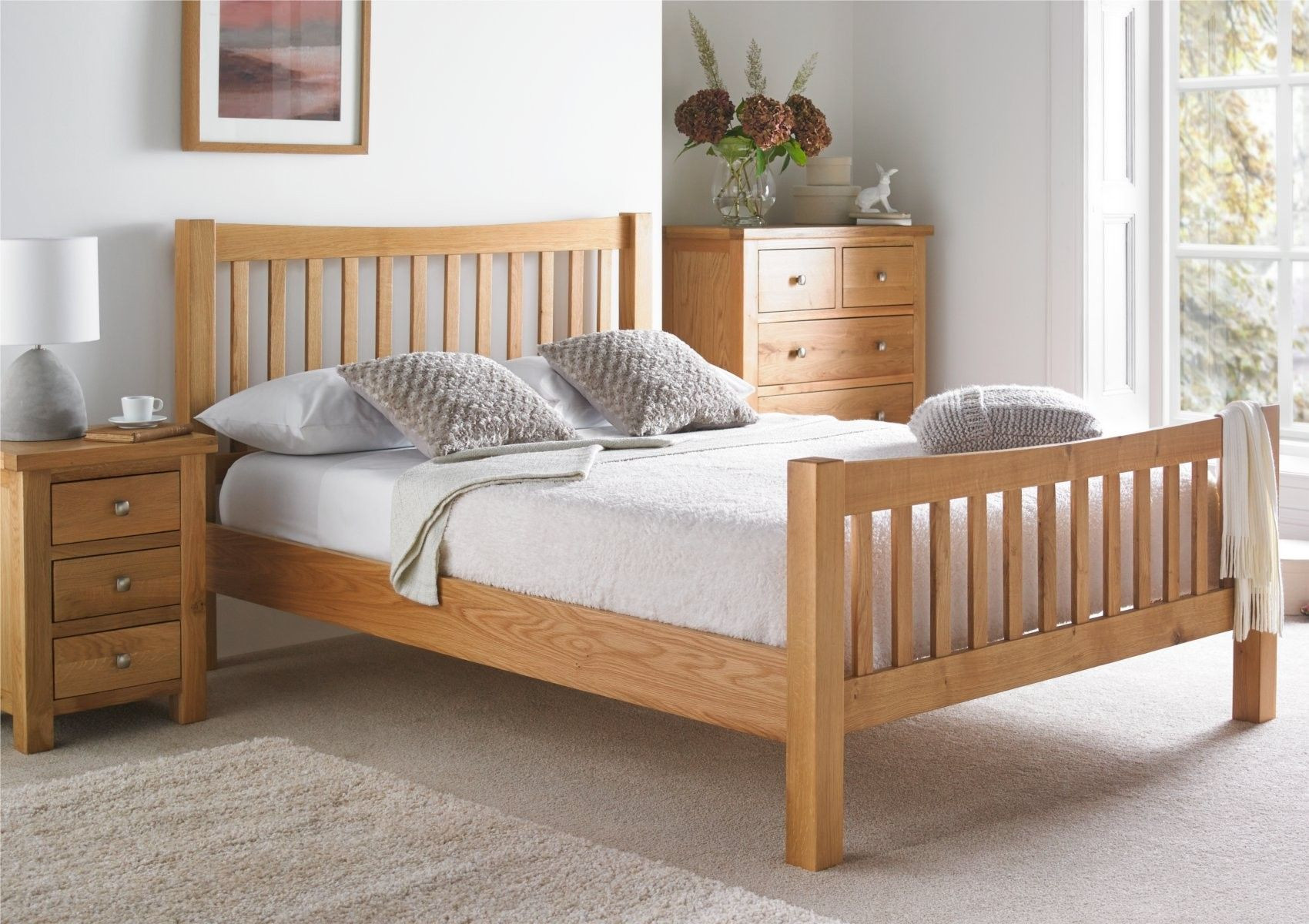 Light Oak Bedroom Furniture
 Dorset Oak Bed Frame Light wood Wooden Beds Beds