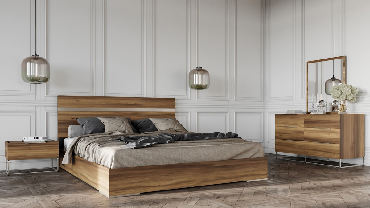 Light Oak Bedroom Furniture
 Nova Domus Lorenzo Italian Modern Light Oak Bedroom Set