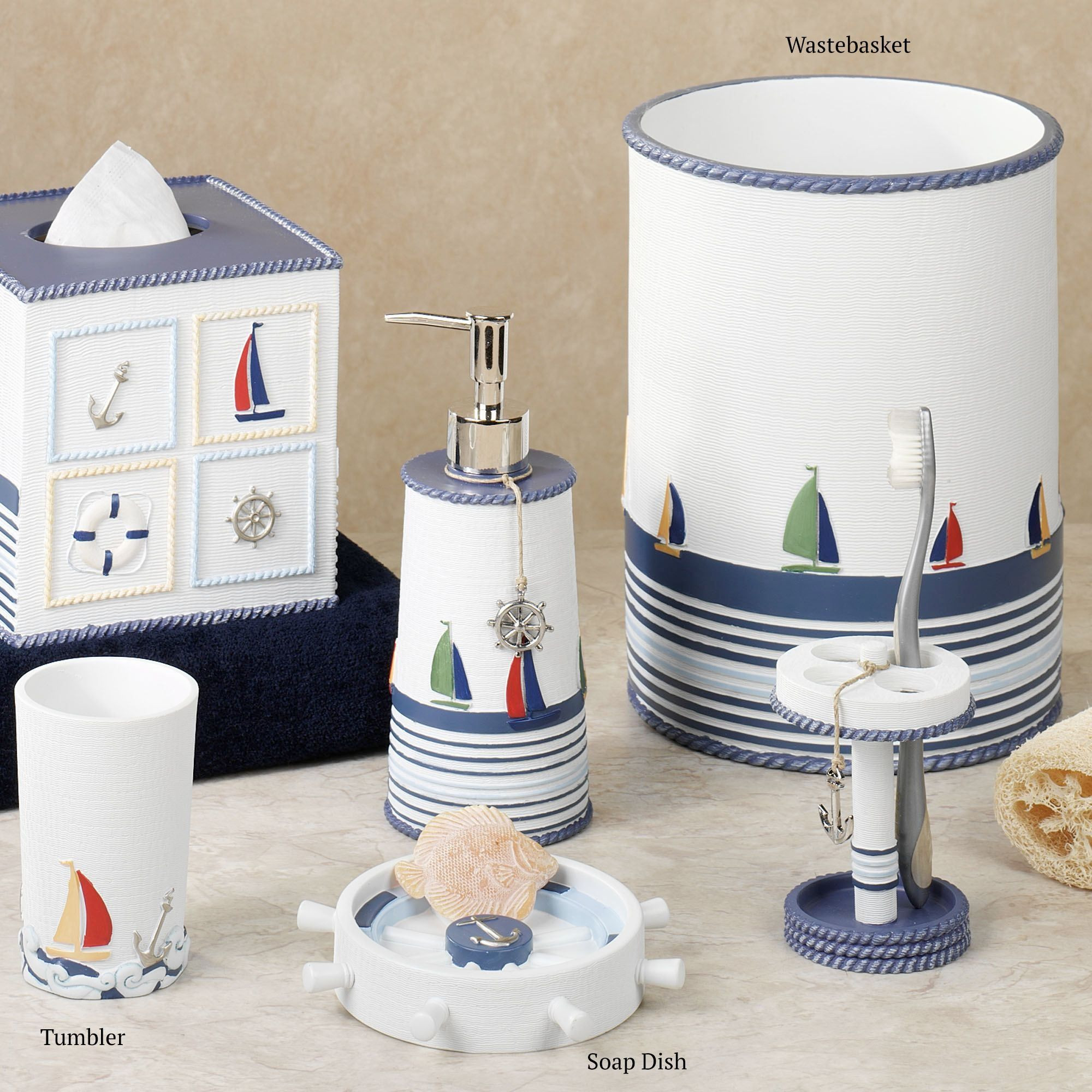 Lighthouses Bathroom Accessories
 85 Ideas about Nautical Bathroom Decor TheyDesign