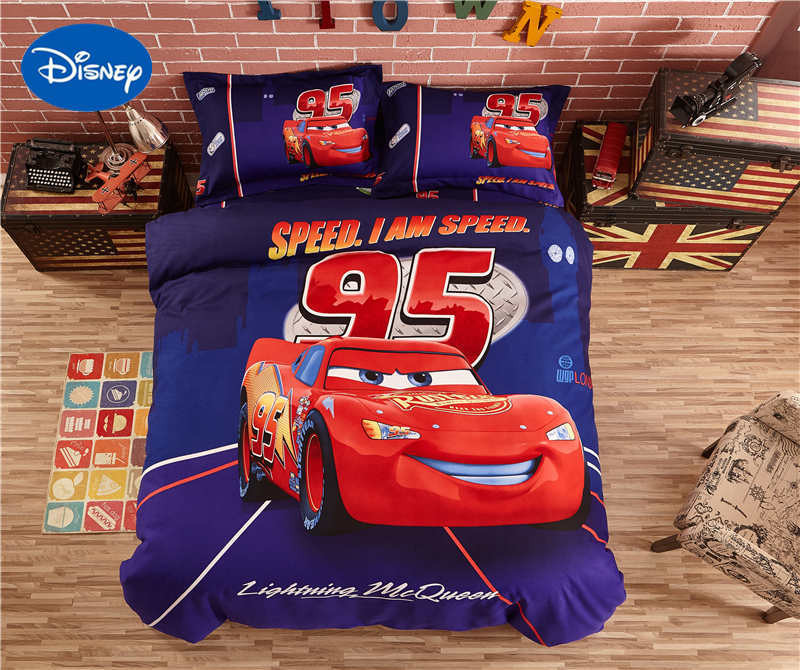 Lightning Mcqueen Bedroom Sets
 Disney Lightning McQueen Car Cover Bedding Sets Bedspreads
